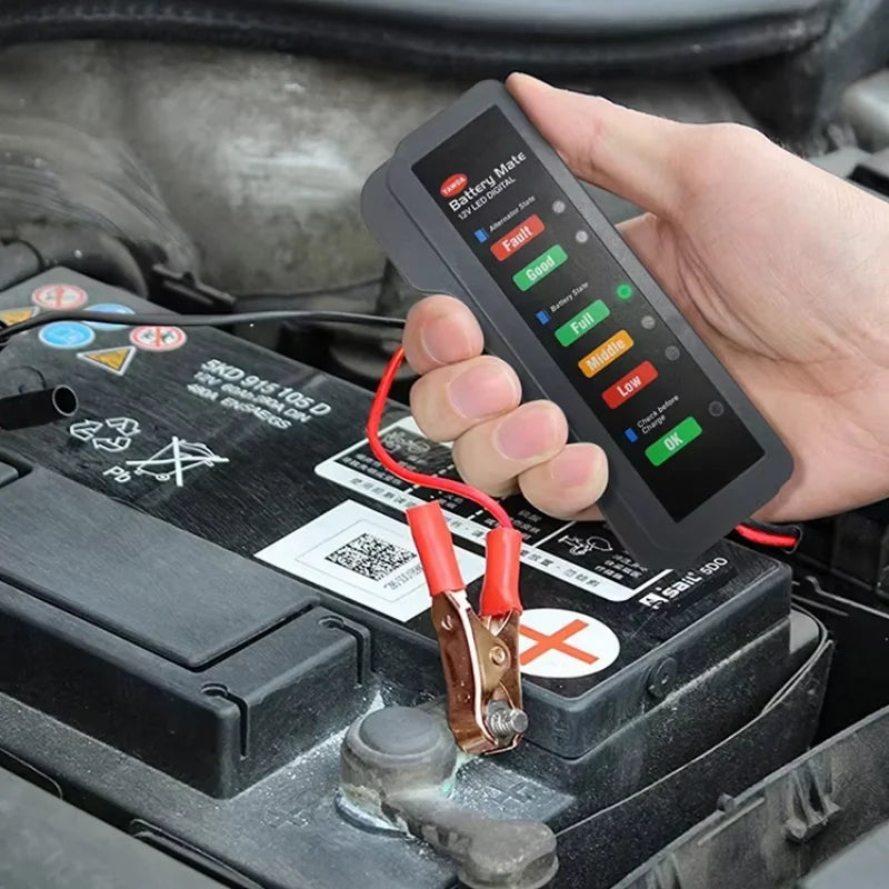 12V Car Battery Tester, Alternator Tester Automotive,Battery Checker, Analyzer to Check Alternator & Battery Charging System,LED Peaceful Pleasures Health and Wellness