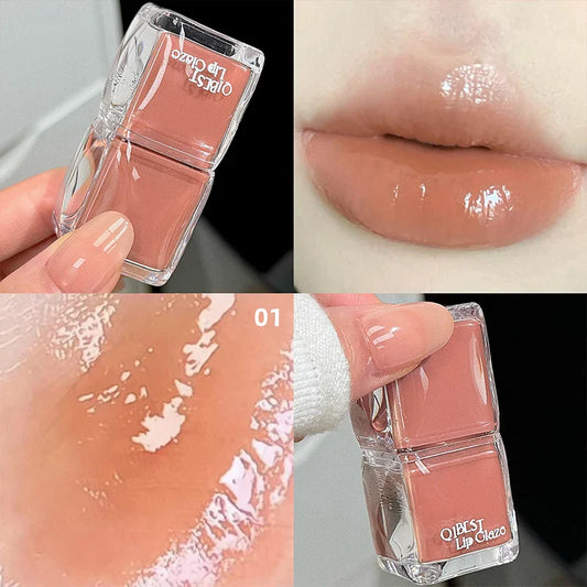 QIBEST Mirror Lip Gloss – Hydrating, Long-Lasting Lip Tint Lip Gloss Oasis Select 01