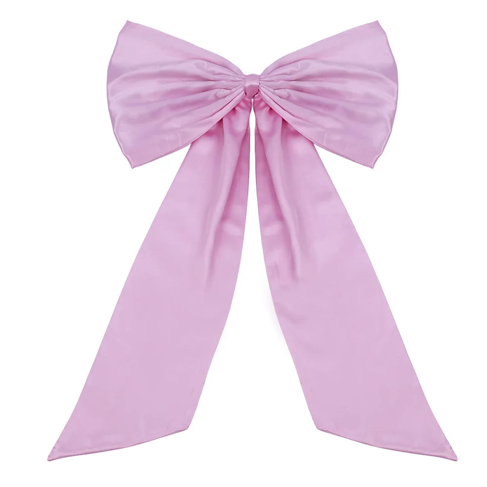 Giant Pink Satin Bow Wall Decor – 43x24" Party Decoration