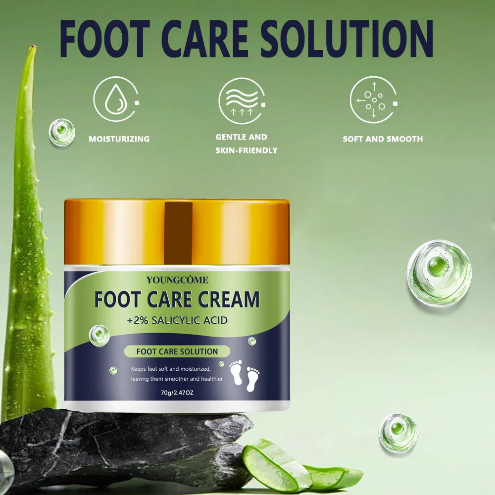YOUNGCOME 2% Salicylic Acid Foot Cream – Moisturizing & Softening