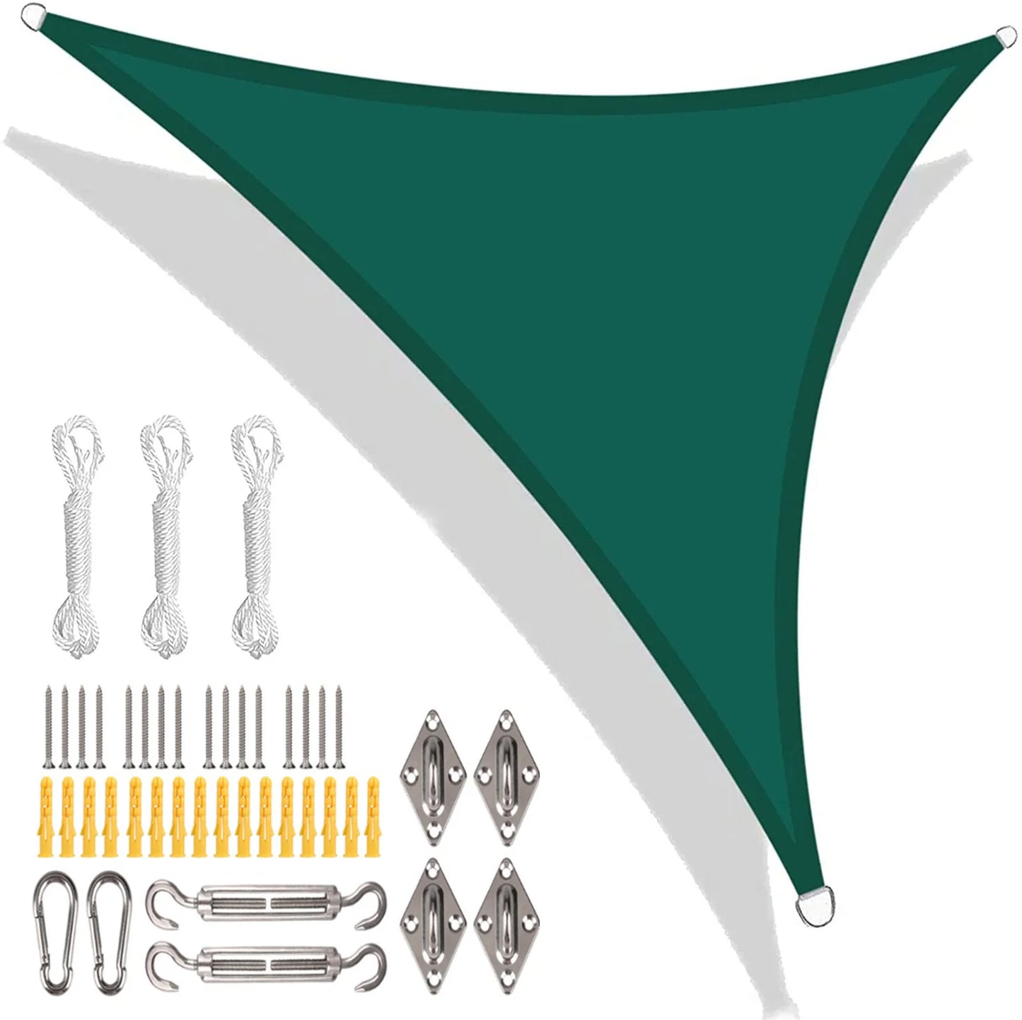 Triangle Shade Sail UPF50+ 98% UV Block Water-Resistant Canopy