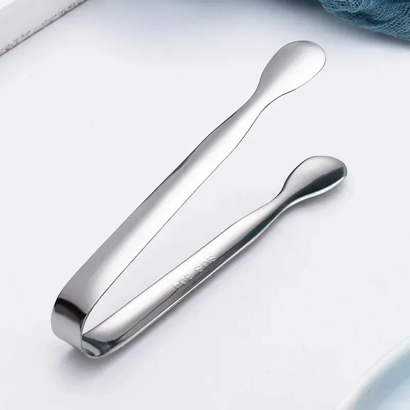 Stainless Steel Mini Tongs – Ice, Sugar Cube & Bread Clips