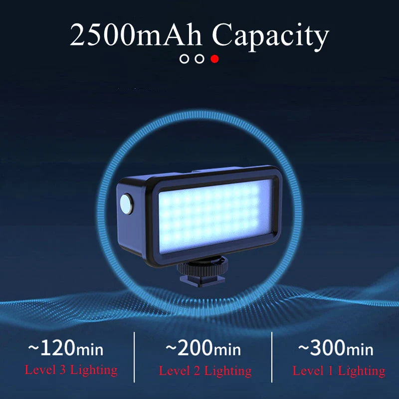 VeFly 40M Waterproof Underwater LED Fill Light for GoPro & DJI
