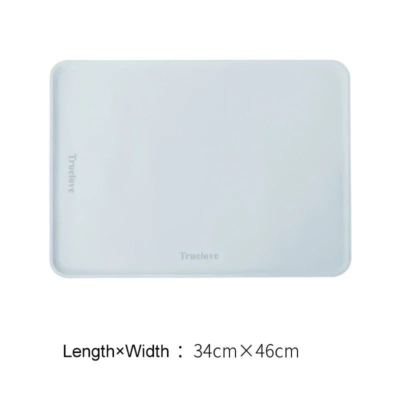 Truelove Silicone Pet Feeding Mat – Waterproof & Non-Slip TLX3111 Peaceful Pleasures Health and Wellness Gray 46-34CM China Mainland