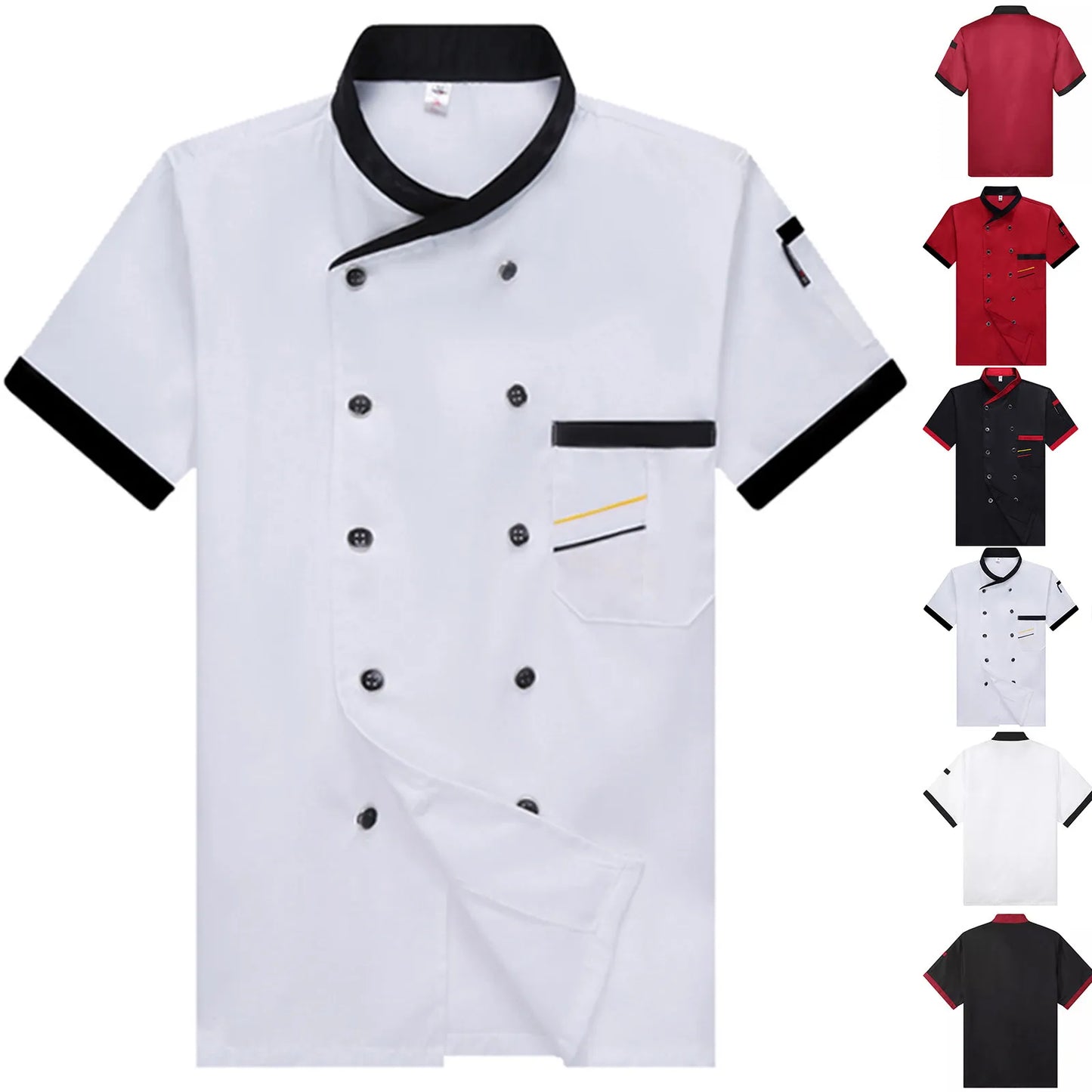 Unisex Short Sleeve Chef Jacket – Kitchen & Catering Uniform