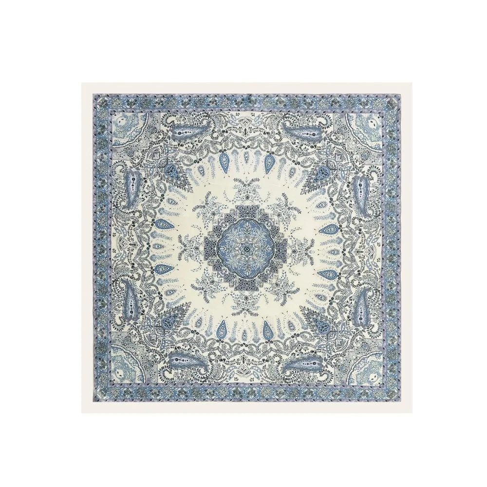 Women's Square Printed Scarf 70x70cm – Silk-Feel Headscarf