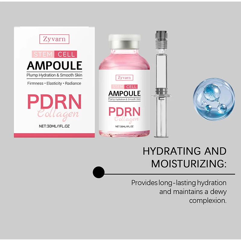 Collagen Silk Peptide Ampoule Essence Long-lasting Hydration Reduces Fine Lines Enhances Facial Radiance Korean Skincare Essence Peaceful Pleasures Health and Wellness