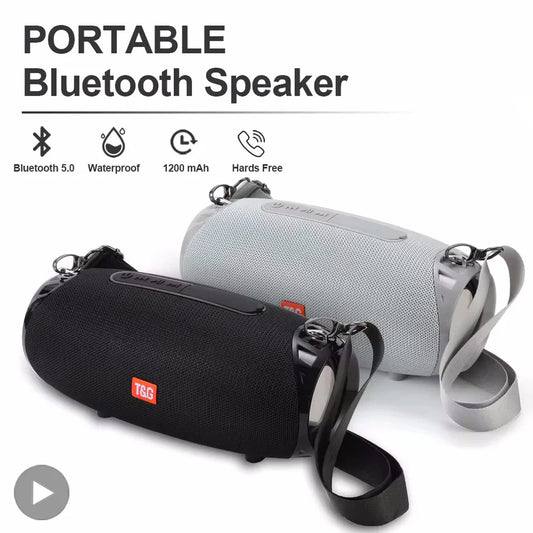 T&G TG534 10W Portable Bluetooth 5.3 Subwoofer Speaker & FM Radio Portable Bluetooth Speaker Oasis Select