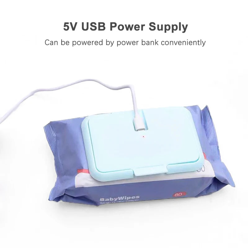 Portable USB Baby Wipe Warmer | Travel-Friendly 5V