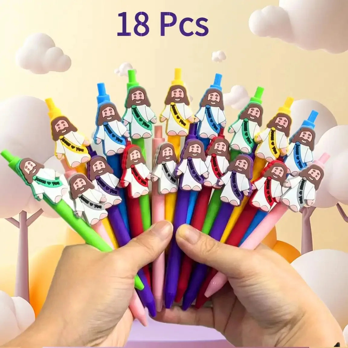 Jesus Faith Theme Ballpoint Pens – Party Gifts & Rewards (6-18 Pc)