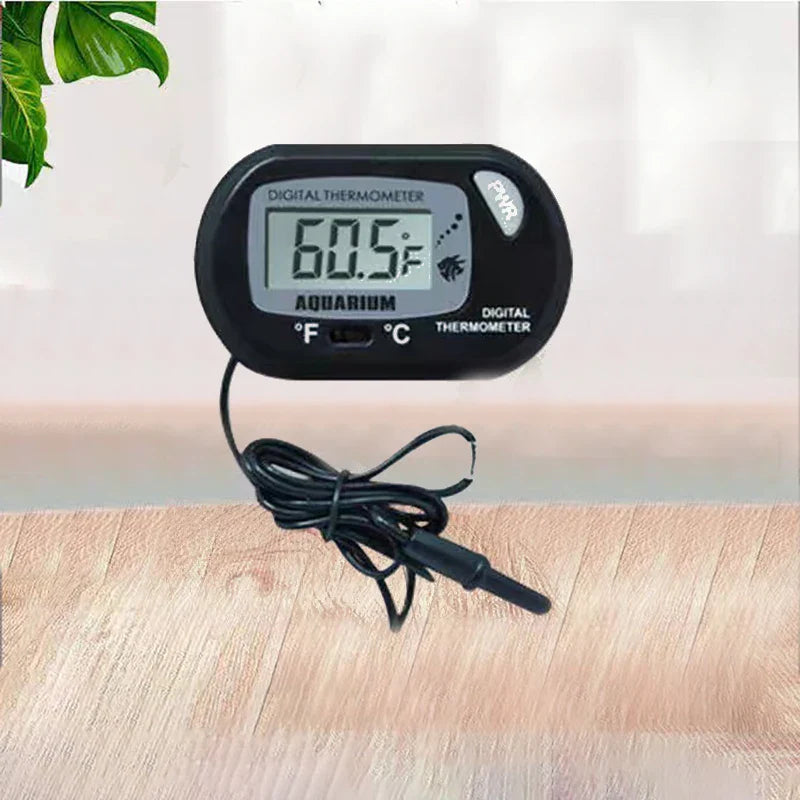 Digital Aquarium Thermometer – LED Display & Waterproof Sensor