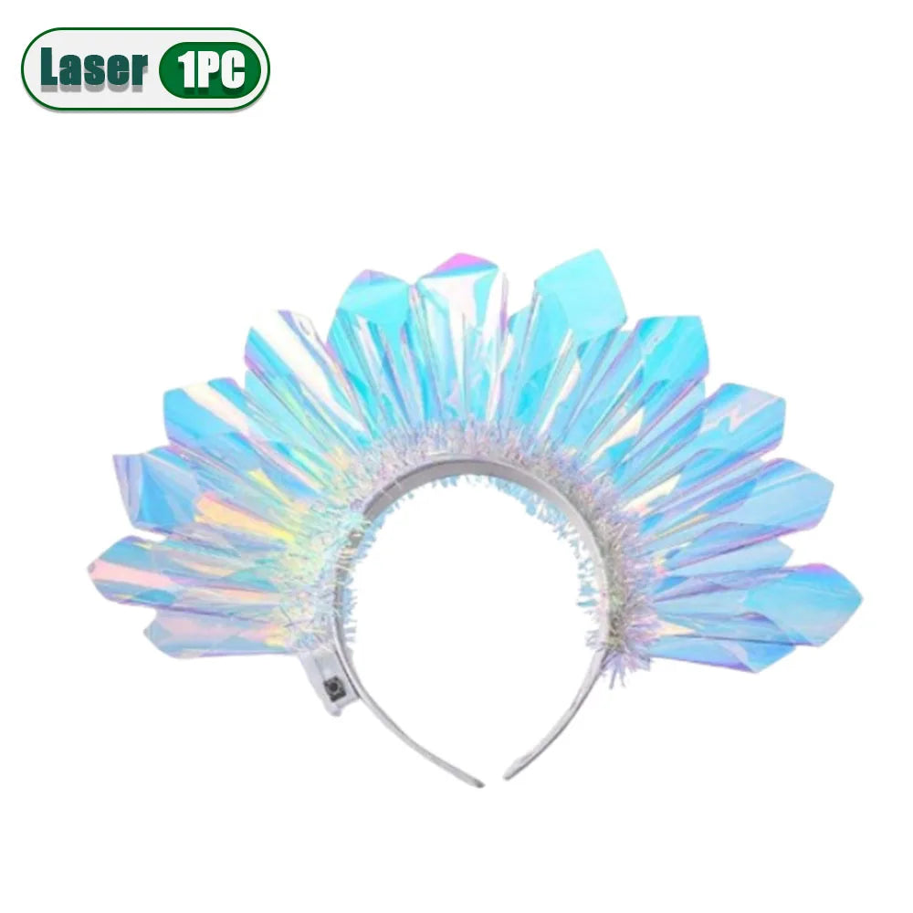 RGB Light Up LED Headband – Glowing Hair Hoop for Party