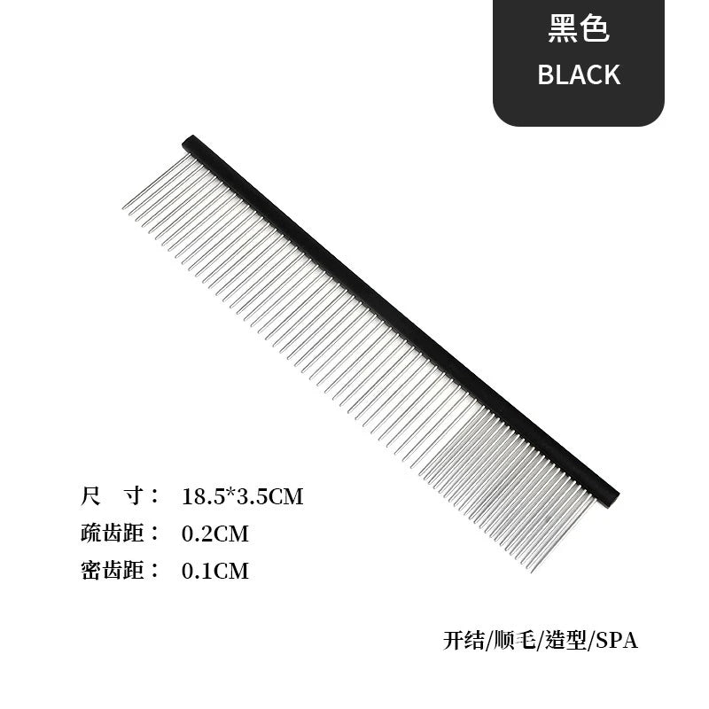 Professional Pet Grooming Comb | Stainless Steel Dog & Cat