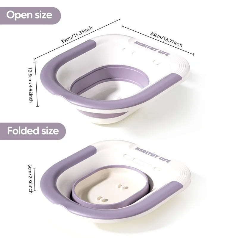 Bidet hemorrhoid toilet, suitable for postpartum pregnant women or hemorrhoids, foldable and hangable storage Private care clean Peaceful Pleasures Health and Wellness