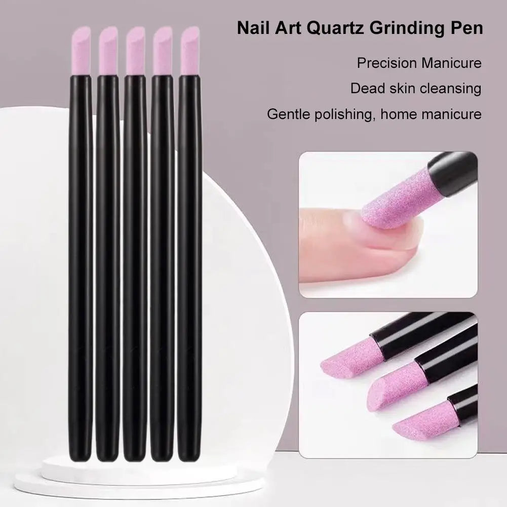 5-Piece Nail Cuticle Grinding Pen Set | Manicure Tool