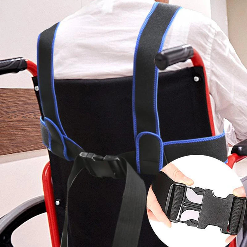 Wheelchair Fall Prevention Safety Seat Belt Shoulder Fixing Straps Nursing Band For Elderly Patients Harness Brace Support Vest Peaceful Pleasures Health and Wellness