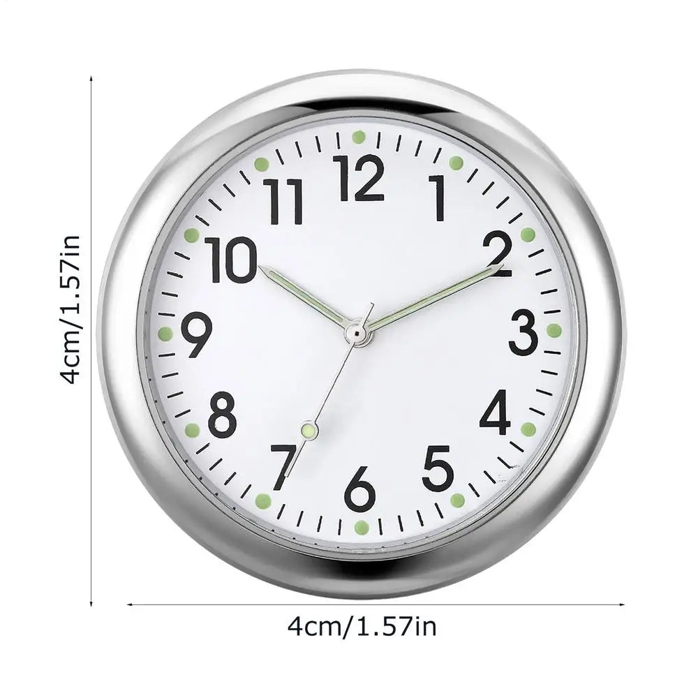 Glowing Analog Car Dashboard Clock, Stick-On Quartz Replacement Clock for Vehicle Automotive Interior Decor accessories Peaceful Pleasures Health and Wellness A