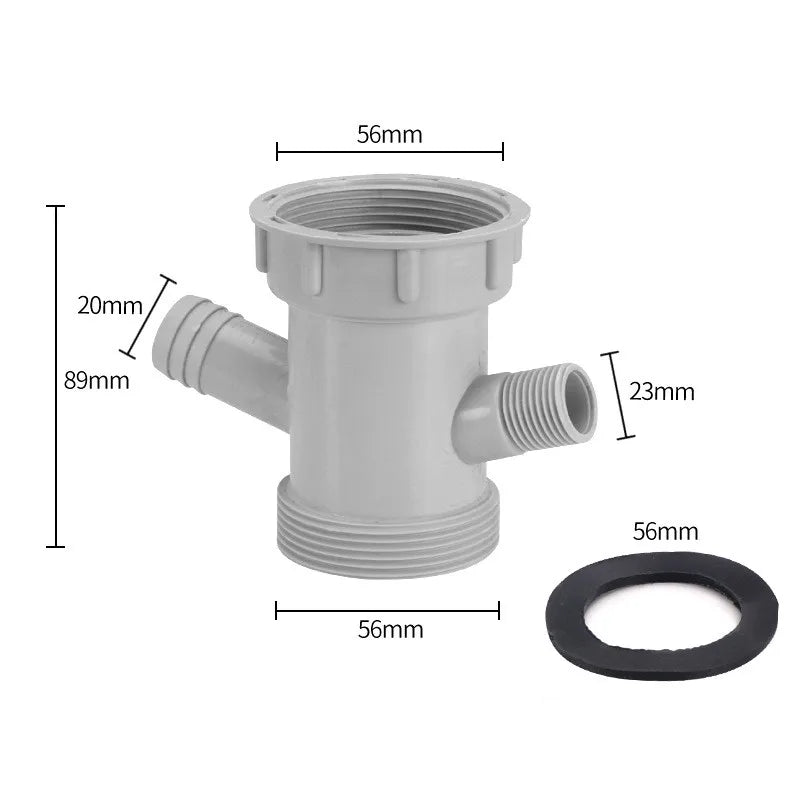Y-Shape Sink Drain Adapter | Overflow Tube Hose Connector