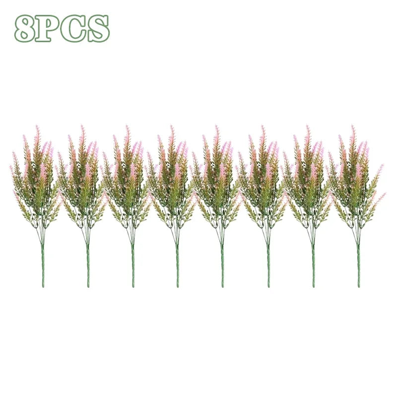 UV Resistant Lavender Artificial Flowers | Outdoor Garden Decor