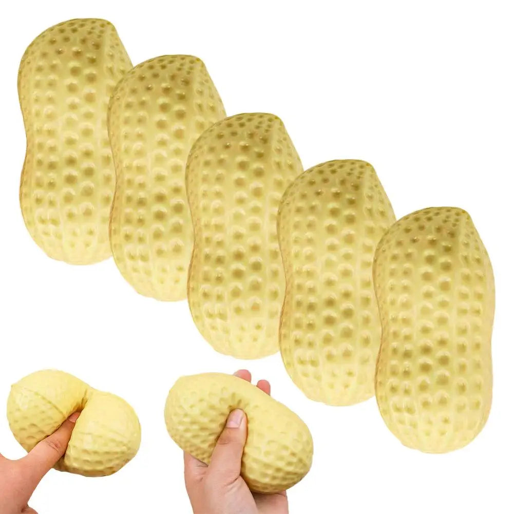 Peanut Sensory Squeeze Fidget Toy – TPR, CE Certified, Ages 14+