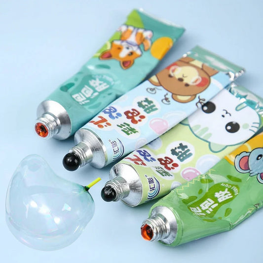 10-Pack Bubble Blowing Gel Tubes – Kids Party Favors & Gifts Bubble Blowing Toy Oasis Select