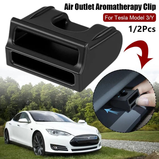 Tesla Model Y Air Vent Aromatherapy Clip | 1 or 2 Pack Car Vent Diffuser Clip Peaceful Pleasures Health and Wellness