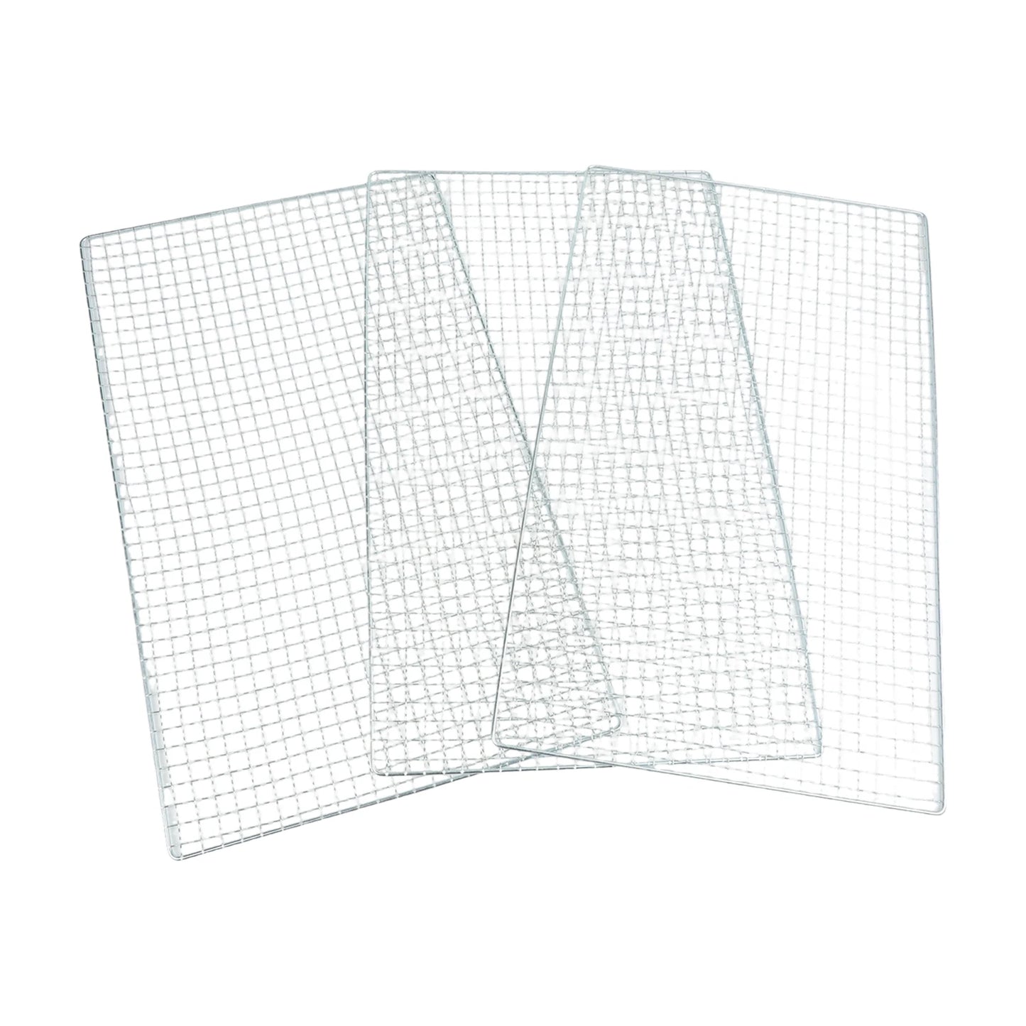Square Roast Grate Net Grid Galvanized Iron BBQ Fish Meat Vegetable