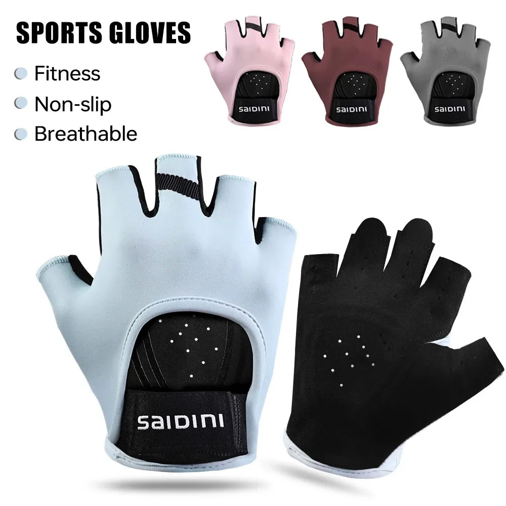 Half Finger Sports Gloves – Breathable Cycling & Gym Gloves