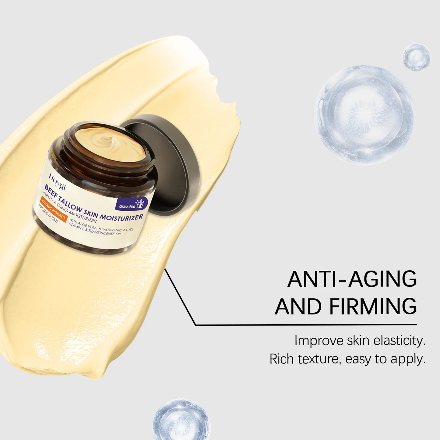 Beef Tallow & Honey Face Cream – Deep Moisturizer 60g
