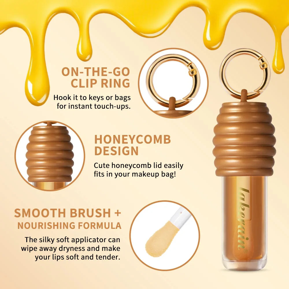 Lakerain Lip Honey Gloss – Hydrating, Plumping & Non-Sticky
