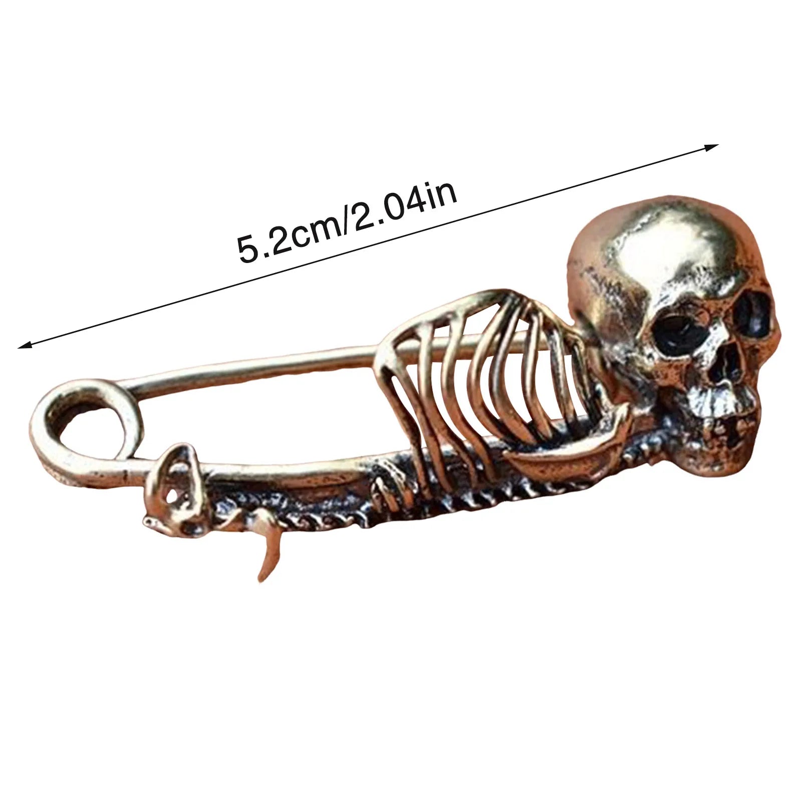 Gothic Style Skull Lapel Brooch Delicate Vivid Skull Brooch Badge Pin Suitable for Pins Collector Gifts Peaceful Pleasures Health and Wellness