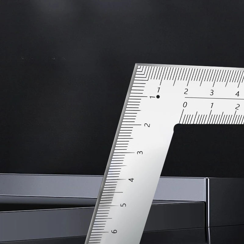 Professional Multifunctional 90 Degree L Square Ruler Precision Measuring Tool for Student Drafting Drawing Designing Peaceful Pleasures Health and Wellness