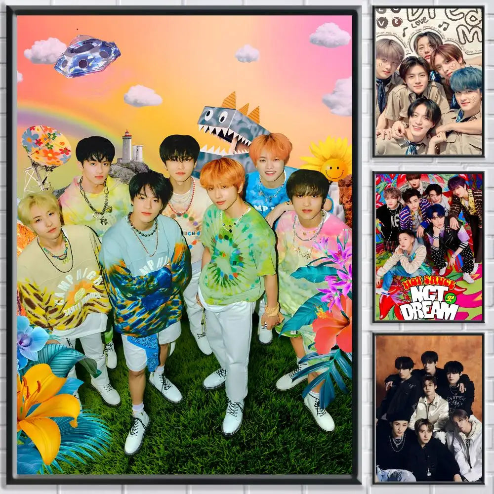 Kpop N-NCT Poster HD Self Adhesive Waterproof Wall Art Ideal for Home Office Dorm Bedroom Great Gift Peaceful Pleasures Health and Wellness
