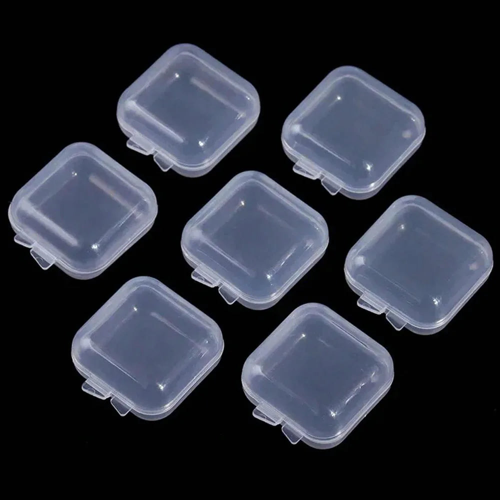Mini Transparent Plastic Bead Storage Boxes | 10/20/50PCS