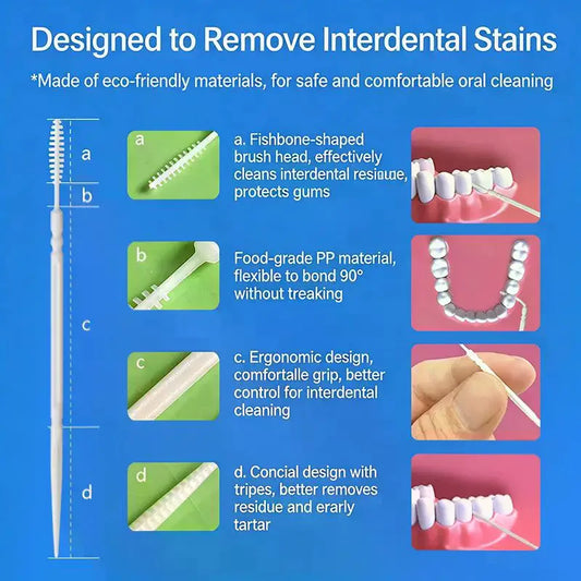 High-end Disposable Toothpick Brush 200pcs Ultra-fine Portable Family Box Double-head Sticks Toothpick Peaceful Pleasures Health and Wellness