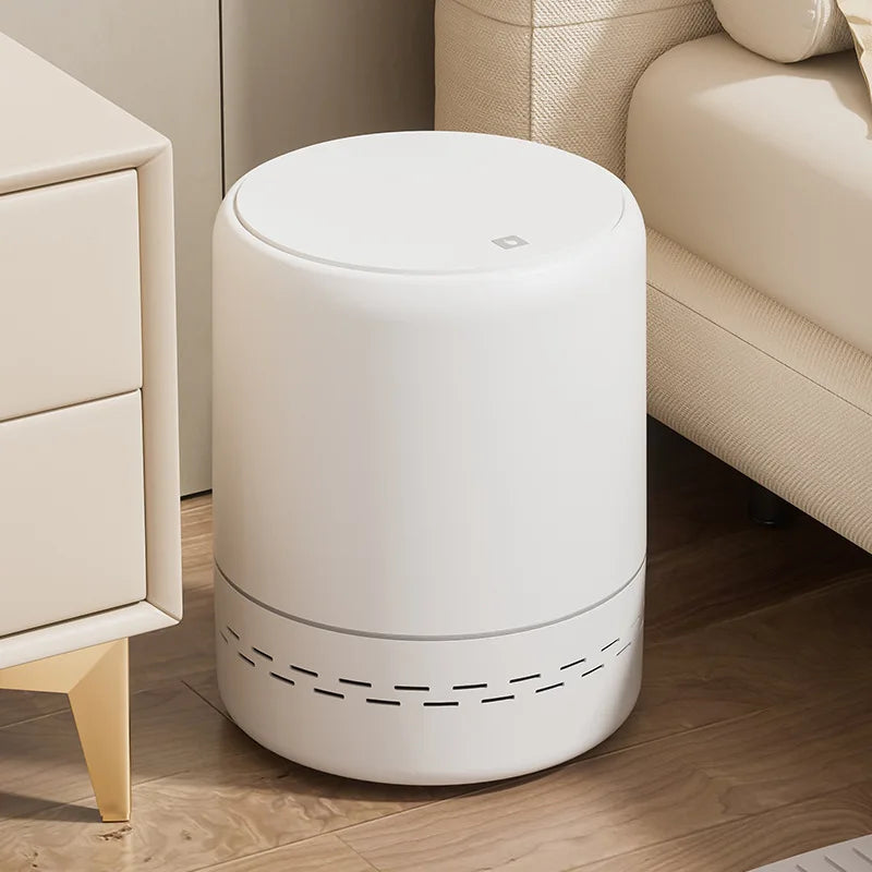 Premium Air-Press Trash Can with Pop-Up Lid - Cylindrical Design, Large Size for Kitchen & Bathroom, Home Décor Must-Have Peaceful Pleasures Health and Wellness