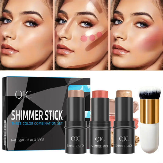 QIC Contour Bronzer Stick – Highlighter, Blush & Concealer Bronzer Highlighter Stick Oasis Select