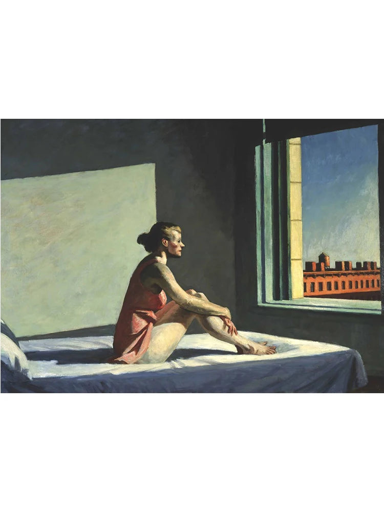 Edward Hopper Famous Realistic Master Art Poster Canvas Painting Nighthawks Life Landscape Wall Art Living Room Home Decorati Peaceful Pleasures Health and Wellness L 40x60cm Unframed