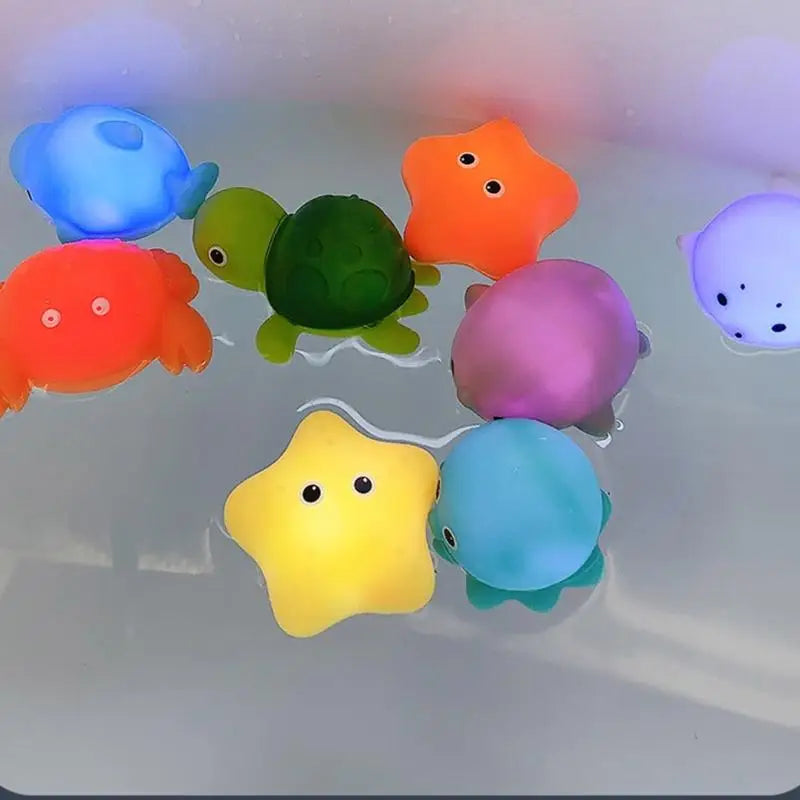 9-Piece Light-Up Kids Fishing Bath Toy Set | Ages 3+