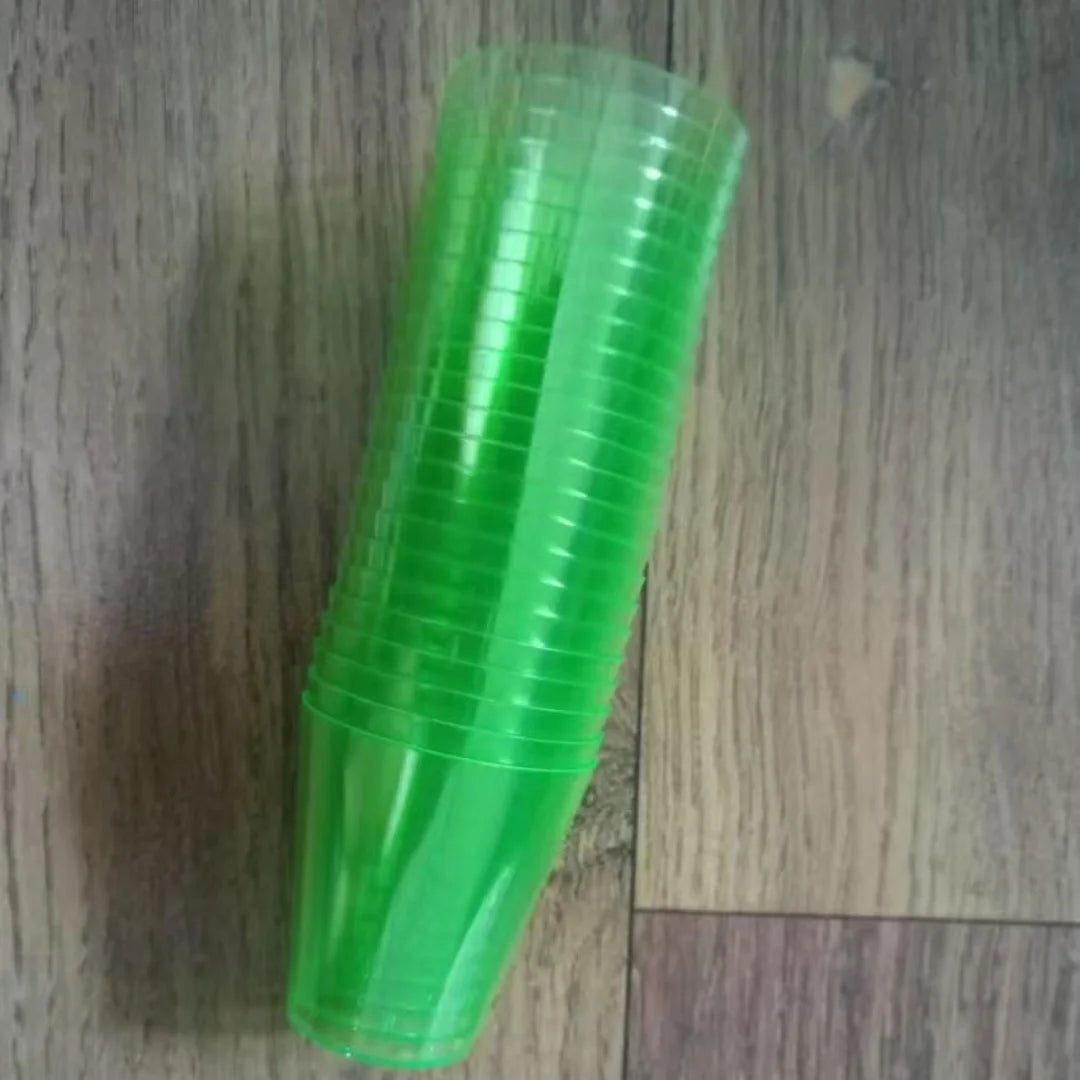 40PCS Shot Glass Set 2OZ Disposable Clear Hard Plastic Cups Jelly Cup for Party Supplies Wedding Birthday Stackable Glasses Peaceful Pleasures Health and Wellness 1Color Green