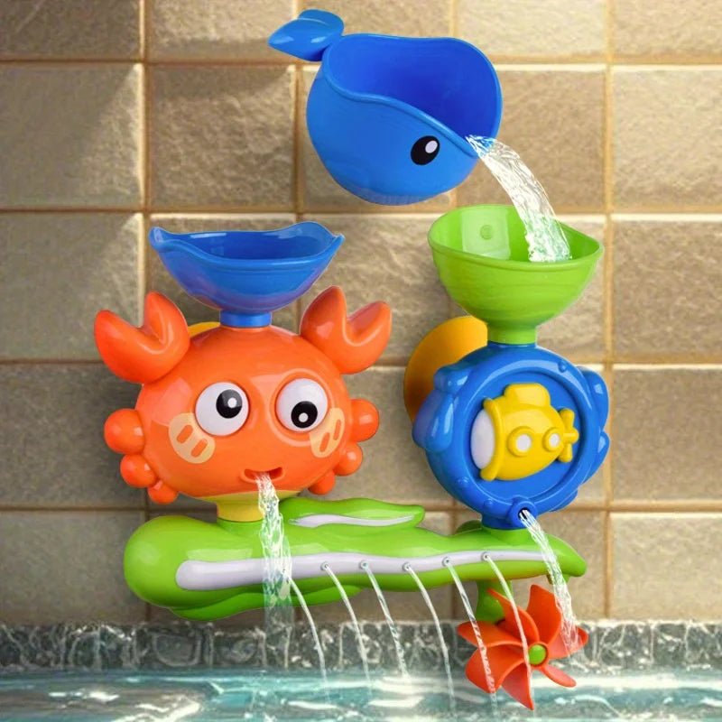 Baby Bath Wall Track Toy – Monkey & Caterpillar Water Play