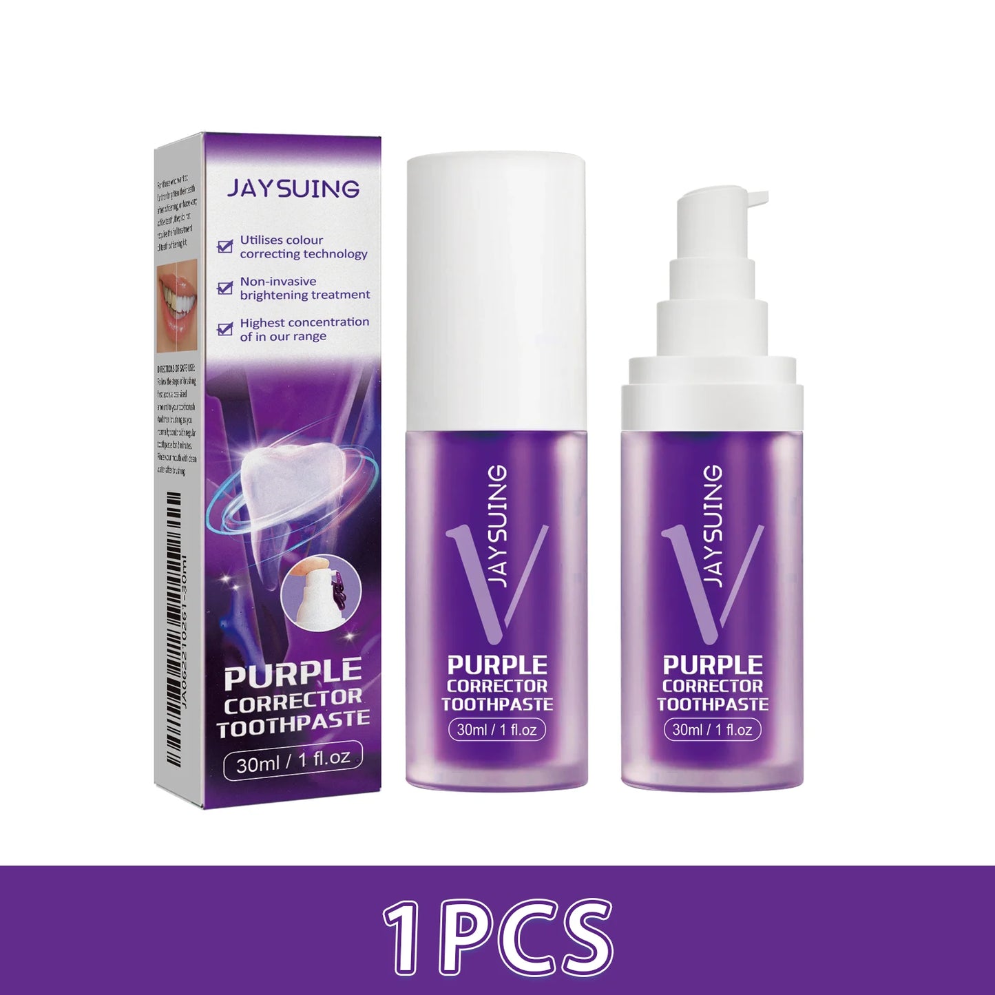 Jaysuing Purple Toothpaste | Whitening & Stain Removal