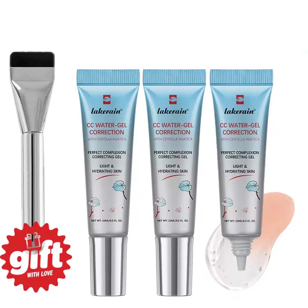 3Pcs Free Brush Color Changing CC Cream Centella Korean Liquid Foundation Long Lasting Face Base Makeup Foundation Peaceful Pleasures Health and Wellness 3pcs free Brush