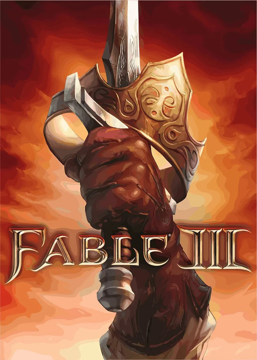 Fable ARPG Game Series Canvas Wall Art Poster | Unframed Print
