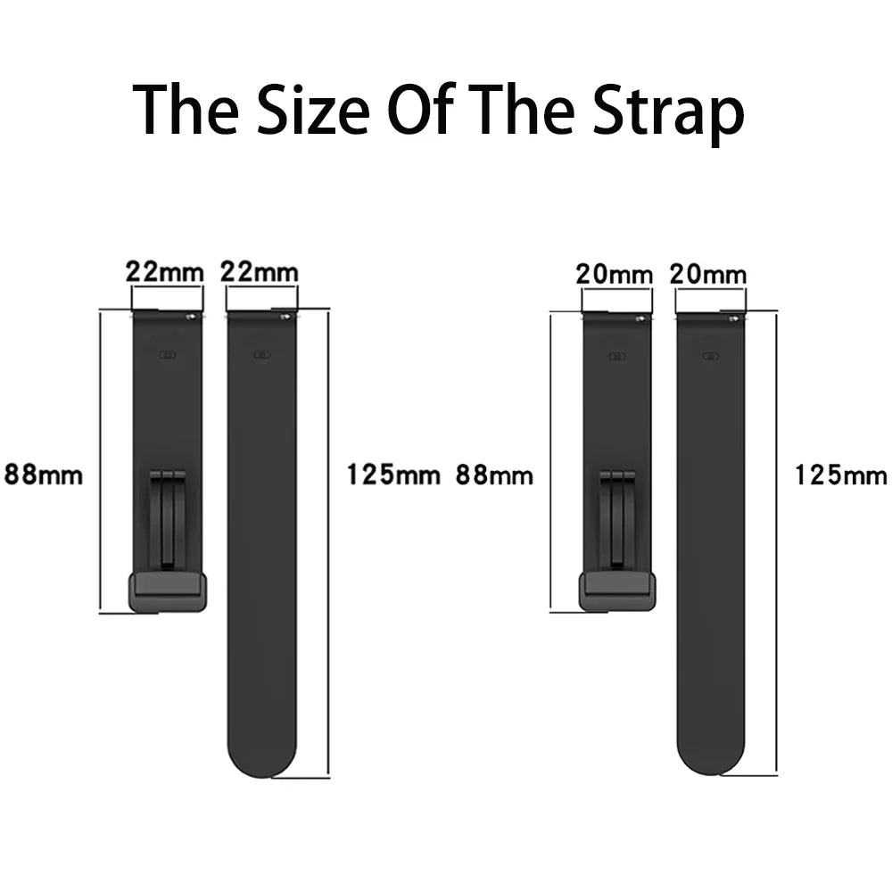 20mm Magnetic Silicone Band for Samsung Galaxy Watch 7/6/5/4 Peaceful Pleasures Health and Wellness