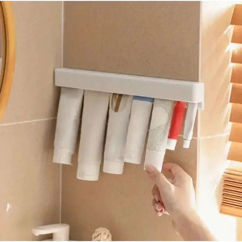 Multi-Compartment Bathroom Organizer & Cosmetics Storage Rack