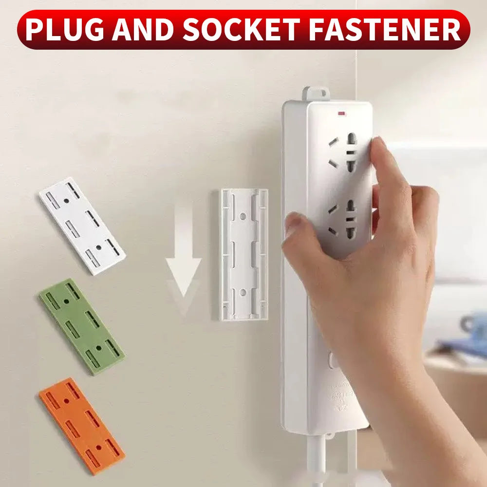 Self-Adhesive Power Strip Holder Wall Mount | Punch-Free