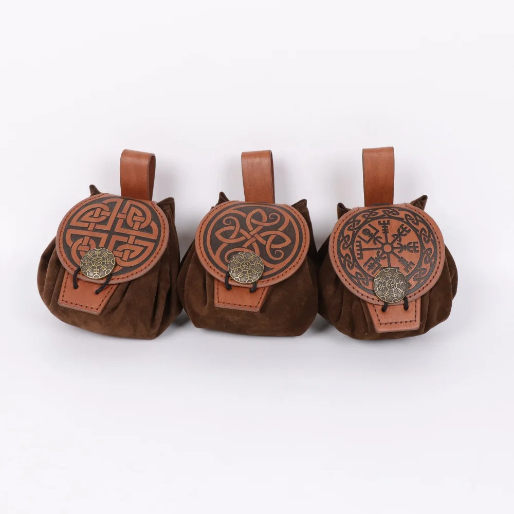 Medieval Viking Knight Retro Belt Waist Bag Accessories Printed