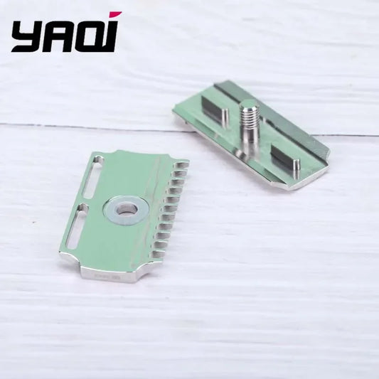 2026 YAQI Vostok 70DC Safety Razor Head 316 Stainless Steel Polished Dual Comb with 0.7mm Blade Gap for Smooth Shaving Peaceful Pleasures Health and Wellness