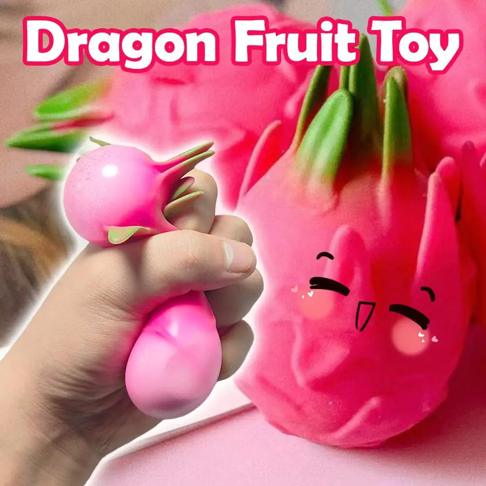Dragon Fruit Squishy Fidget Squeeze Sensory Toy | Kids & Adults Squishy Fidget Toy Peaceful Pleasures Health and Wellness